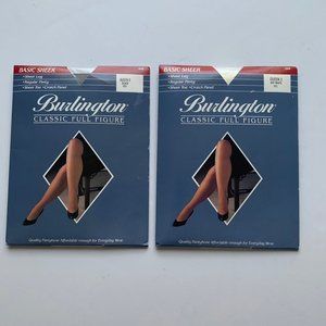 Burlington Classic pantyhose sz 3